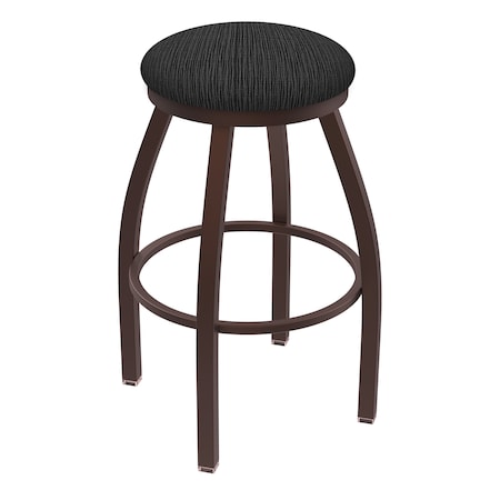 Holland Bar Stool Co 25" Swivel Counter Stool, Brnz Finish, Graph Coal Seat X802